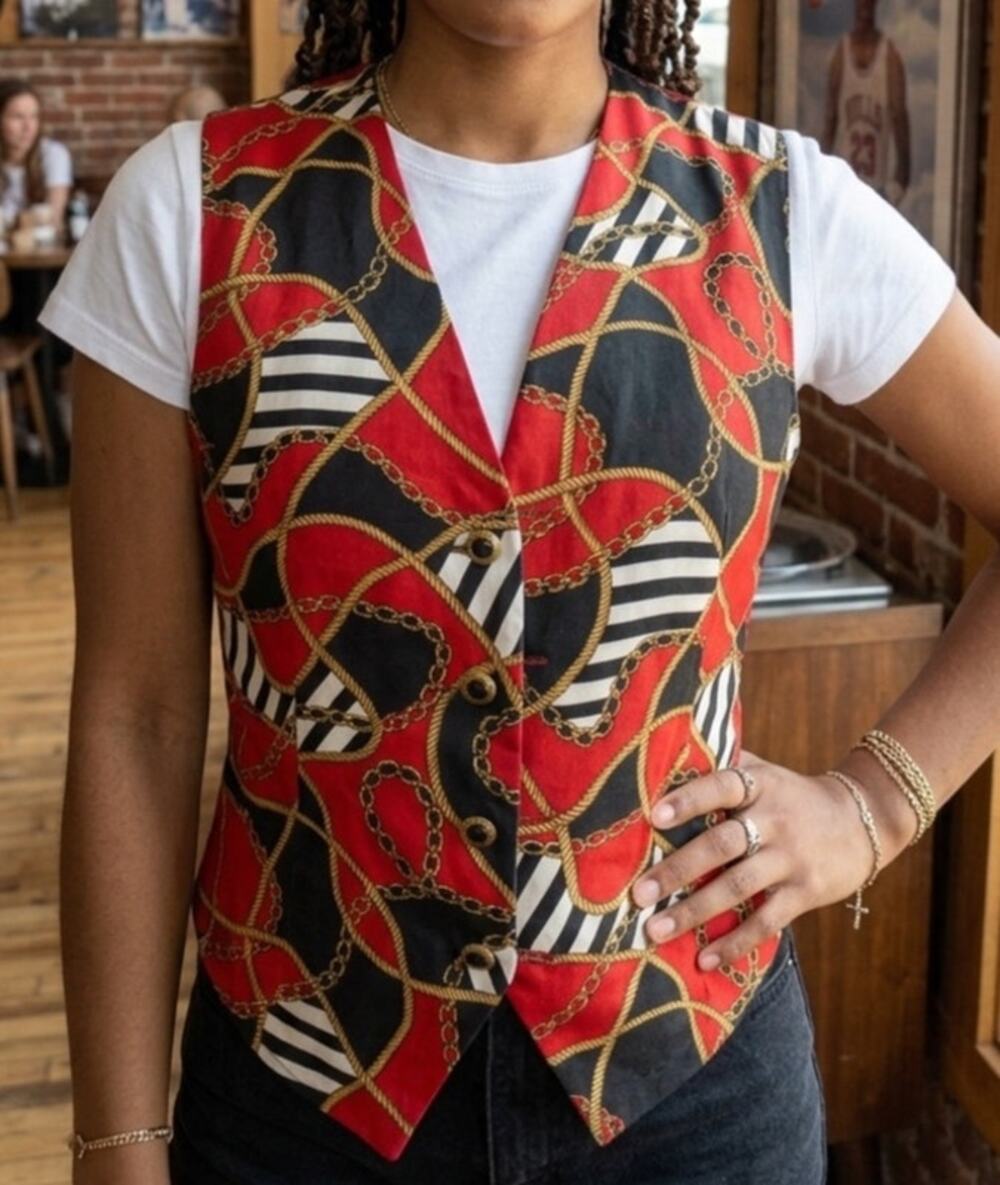 Vintage 90's Jordan Chain Print Vest